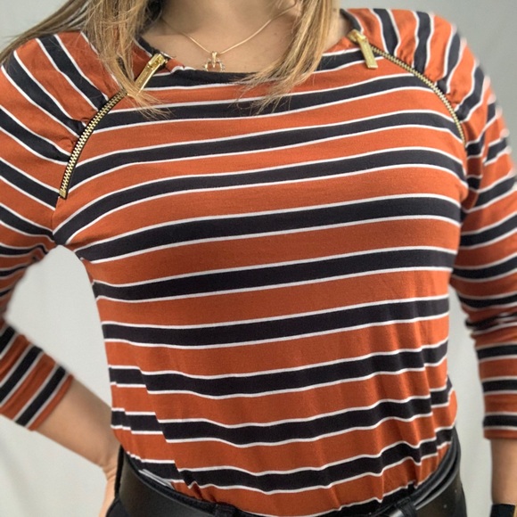 Michael Kors Maple Striped Top - Picture 4 of 4
